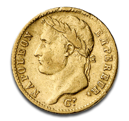 [11002] 20 Francs Napoleon I Gold Coin | 1809-1814 | France