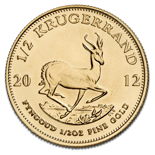 [11614] Krugerrand 1/2oz Gold Coin 2012