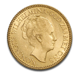 [11402] 10 Dutch Guilder Wilhelmina Gold Coin | 1911-1933 | Netherlands